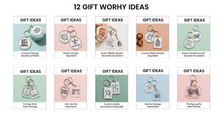12 Gift-Worthy Solutions with Custom Acrylic Keychains Personalized to an Occasion