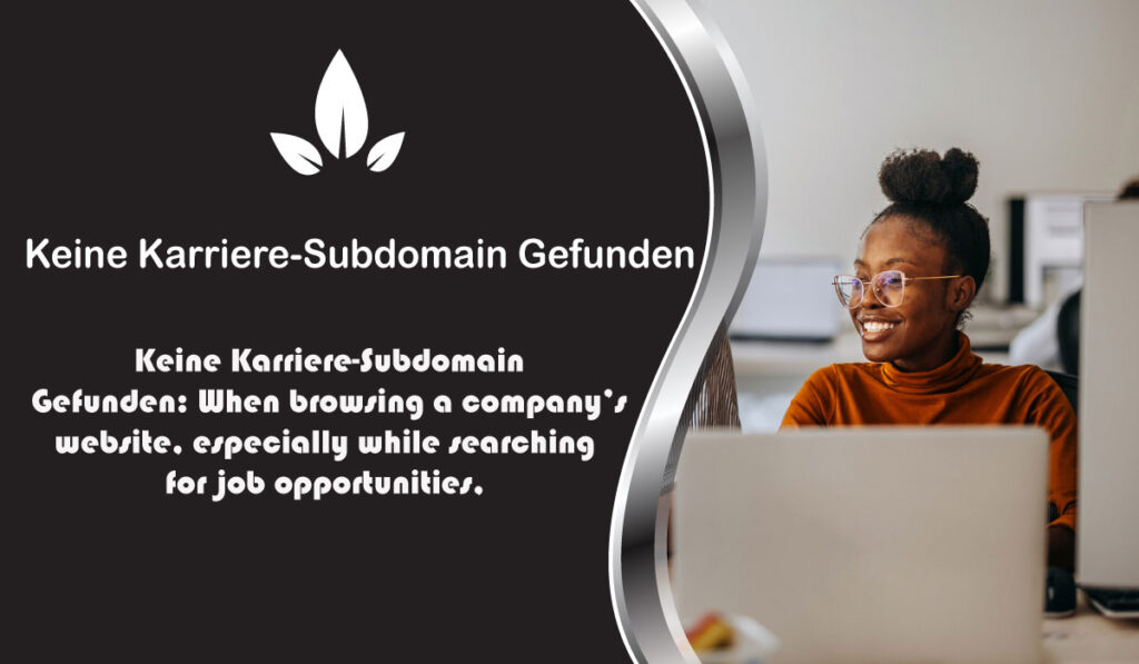 Keine Karriere-Subdomain Gefunden