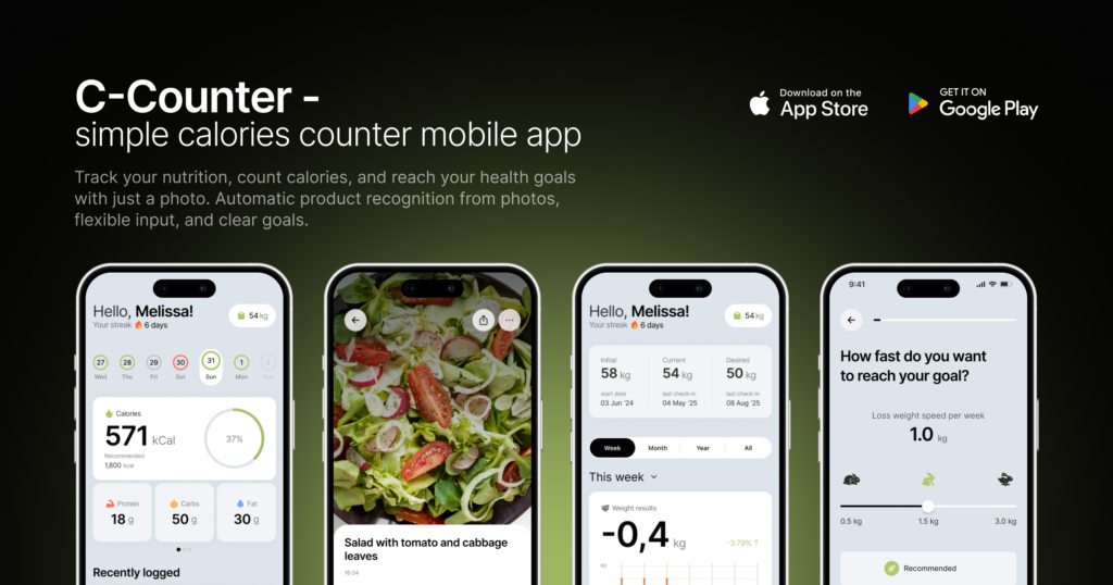 C-Counter – a smarter way to track calories and improve your fitness